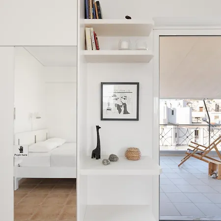 Large Terrace Studio Athènes Extérieur photo